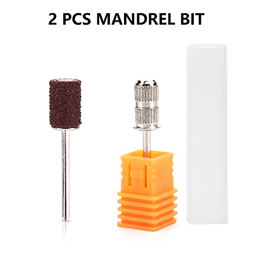 200 Pcs Nail Sanding Bands for Nail Drill Bits, Sanding Drums with 2 Pcs Nail...