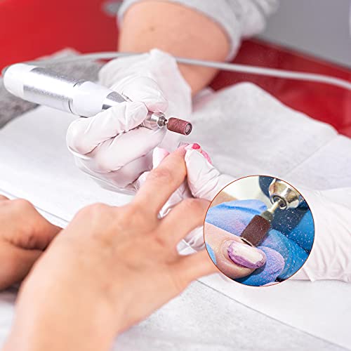 200 Pcs Nail Sanding Bands for Nail Drill Bits, Sanding Drums with 2 Pcs Nail...