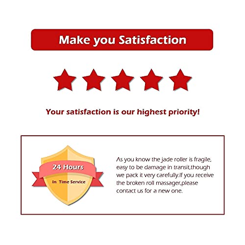 Deciniee Jade Roller and Gua Sha Set - Anti Aging Rose Quartz Face Roller Mas...