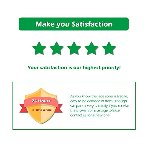 Deciniee Jade Roller for Face - 100% Real Natural Jade Face Roller and Gua Sh...