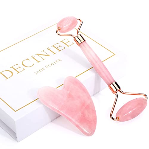 Deciniee Jade Roller Gua Sha Set - Beauty Face Roller Massager & Guasha Tool ...