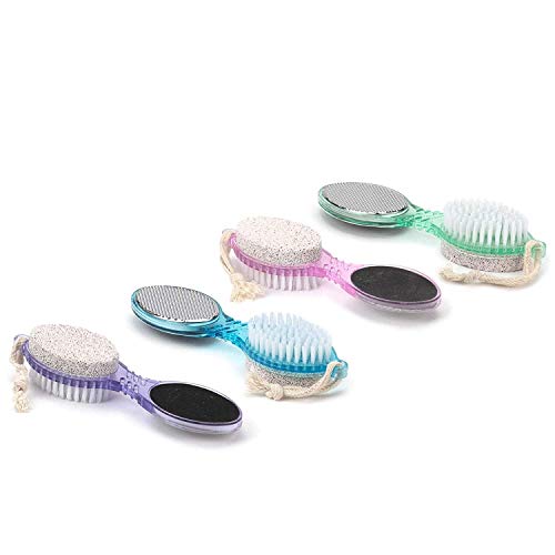 DecorRack 4 in 1 Pedicure Paddle Kit Tool with Pumice Stone for Feet, Foot Ha...