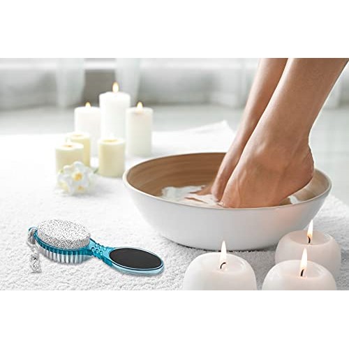DecorRack 4 in 1 Pedicure Paddle Kit Tool with Pumice Stone for Feet, Foot Ha...
