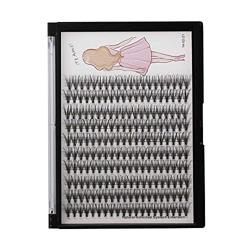 Dedila 8-20mm 20D Individual False Eyelashes Makeup Cluster Eyelashes Thickne...