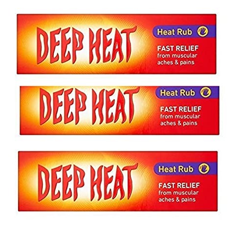 3 X Deep Heat Heat Rub 100g (300g TOTAL) by Deep Heat
