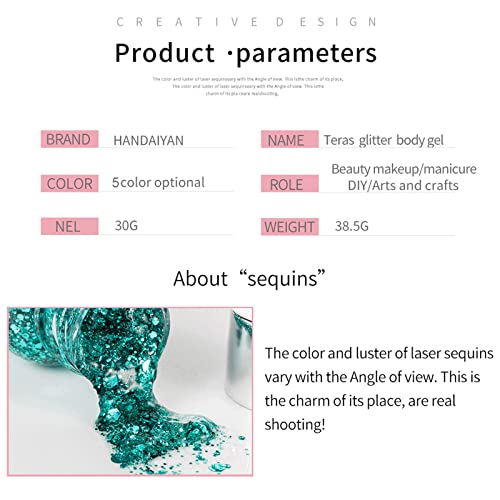 Body Glitter Makeup Face Hair Glitter Mermaid Sequins Holographic Chunky Glit...