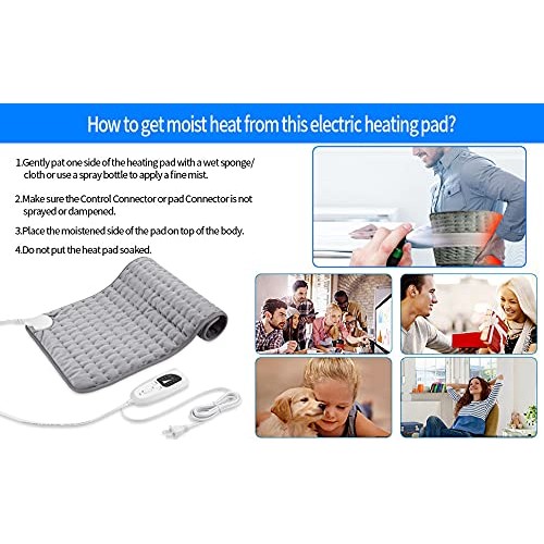 Heating Pad - Electric Heating Pads - Hot Heated Pad for Back Pain Muscle Pai...