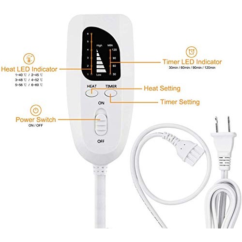 Heating Pad - Electric Heating Pads - Hot Heated Pad for Back Pain Muscle Pai...