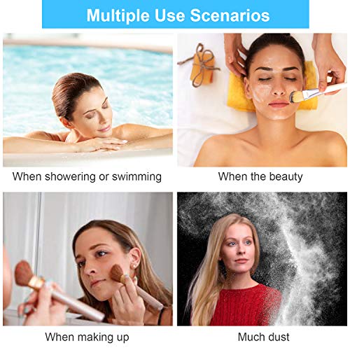 100PCS Shower Caps Disposable, Thicker and Larger Waterproof Clear Hair Bath ...