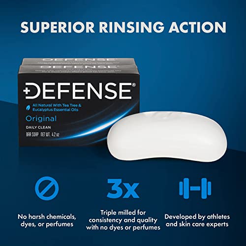 Defense Soap 4 Oz Bar (Pack of 2) - 100% Natural and Herbal Pharmaceutical Gr...