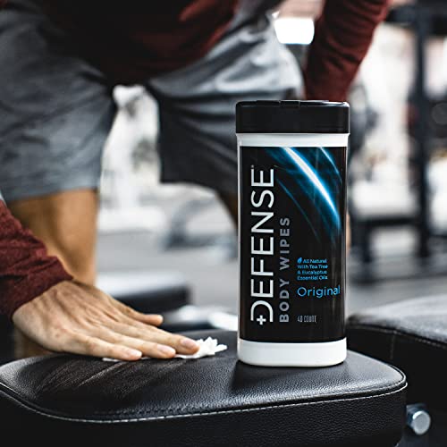 Defense Soap Body Wipes 40 Count (Pack of 2) - 100% Natural and Pure Pharmace...