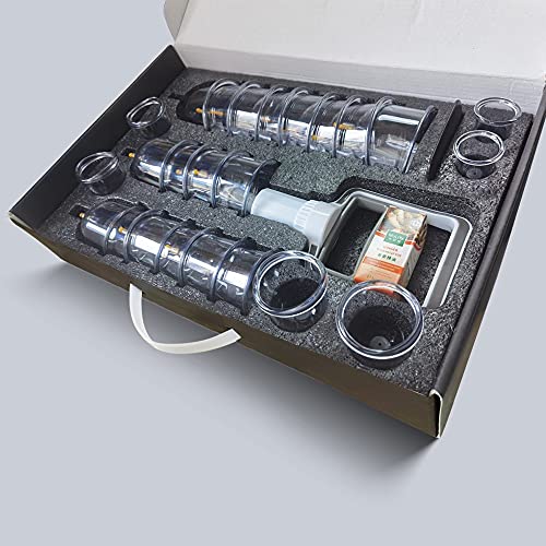 Cupping Therapy Sets, 24 Cups Professional Chinese Acupoint Cupping Therapy S...