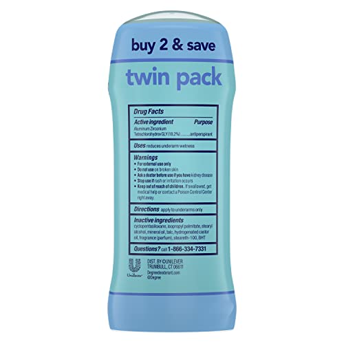 Degree Antiperspirant Deodorant 24 Hour Dry Protection Shower Clean Deodorant...