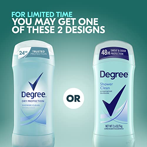 Degree Antiperspirant Deodorant 24 Hour Dry Protection Shower Clean Deodorant...