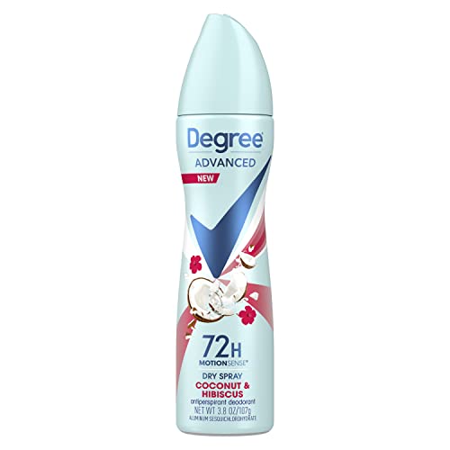 Degree Antiperspirant Spray Deodorant for Women Coconut and Hibiscus 72-Hour ...