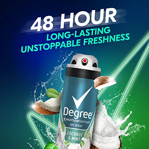 DEGREE Men Antiperspirant Deodorant Spray Coconut & Mint 48-Hour Protection,3...