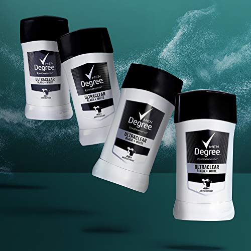 Degree Men UltraClear Antiperspirant Protects from Deodorant Stains Black + W...