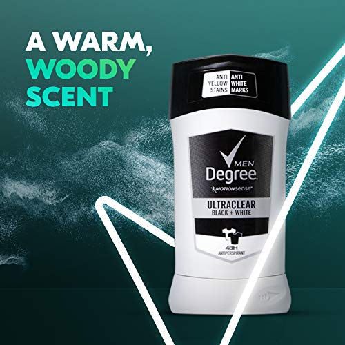 Degree Men UltraClear Antiperspirant Protects from Deodorant Stains Black + W...