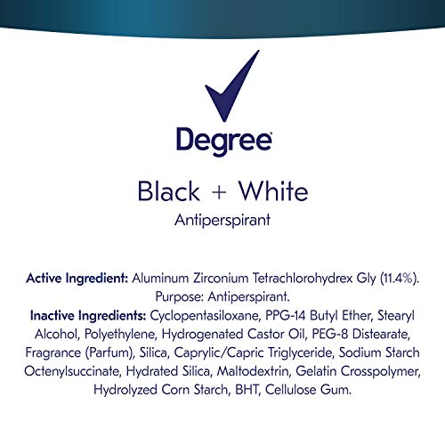 Degree Men UltraClear Antiperspirant Protects from Deodorant Stains Black + W...
