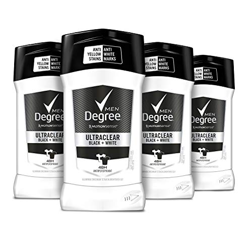 Degree Men UltraClear Antiperspirant Protects from Deodorant Stains Black + W...
