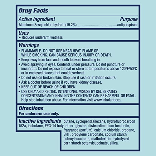 Degree UltraClear Antiperspirant Deodorant Dry Spray, Black+White, 3.8 oz