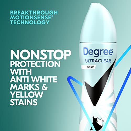 Degree UltraClear Antiperspirant Deodorant Dry Spray, Black+White, 3.8 oz