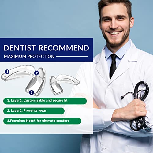 DEISANA Professional Mouth Guard - Pack of 4 - Upgraded Mouth Guard for Teeth...