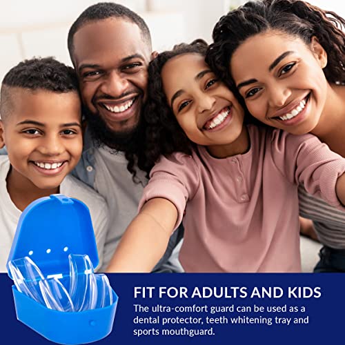 DEISANA Professional Mouth Guard - Pack of 4 - Upgraded Mouth Guard for Teeth...