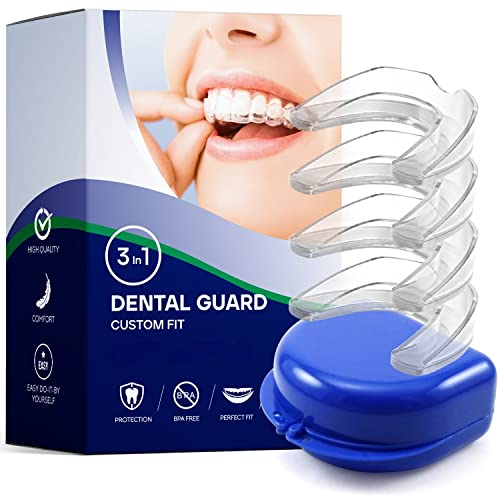 DEISANA Professional Mouth Guard - Pack of 4 - Upgraded Mouth Guard for Teeth...