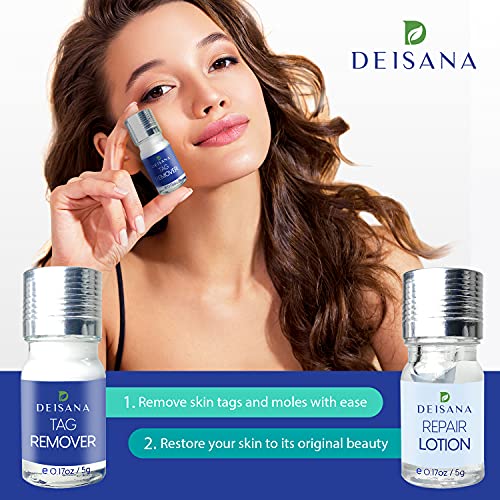 Skin Tag Remover, Mole Remover and Repair Gel Set, Skin Tag Removal Treatment...