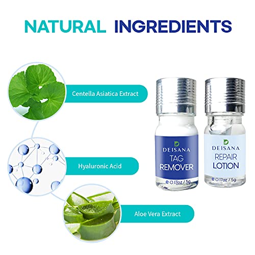 Skin Tag Remover, Mole Remover and Repair Gel Set, Skin Tag Removal Treatment...