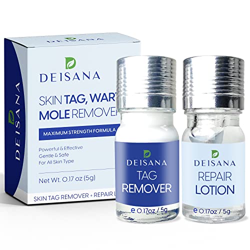 Skin Tag Remover, Mole Remover and Repair Gel Set, Skin Tag Removal Treatment...