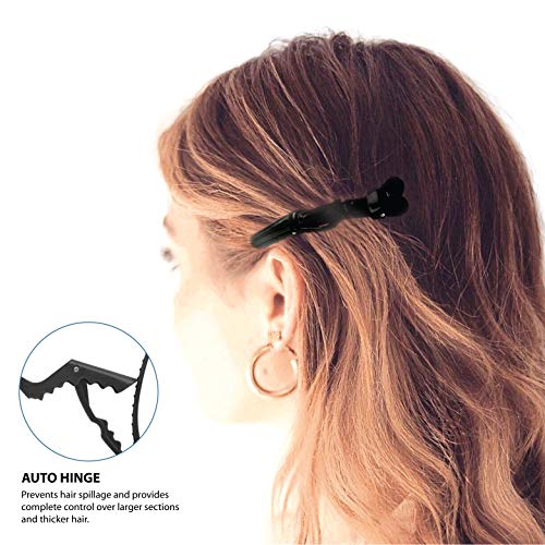 Deke Home Women styling hairclip - 12 pcs professional alligator plastic hair...