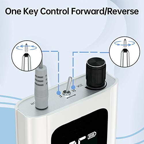 Delanie Professional Nail Drill for Acrylic Nails, High Torque 35,000 RPM Rec...