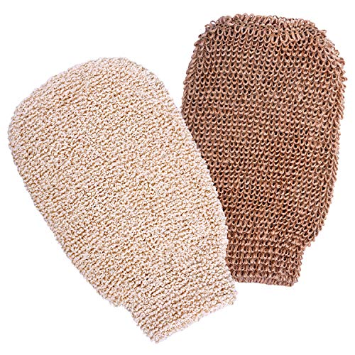 2 Packs Bath Shower Gloves Mitt for Exfoliating and Body Scrubber, Different ...