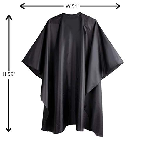 DELKINZ Barber Cape Large Size with Adjustable Snap Closure waterproof Hair C...