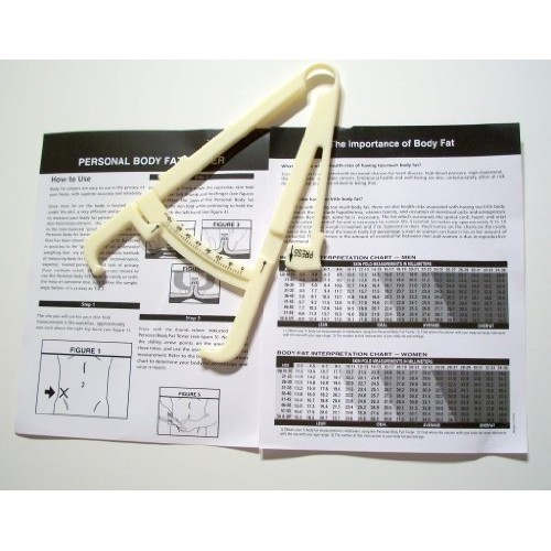 Bundle: Body Fat Caliper, Measuring Tape for Body. Fat Caliper, Body Fat Anal...