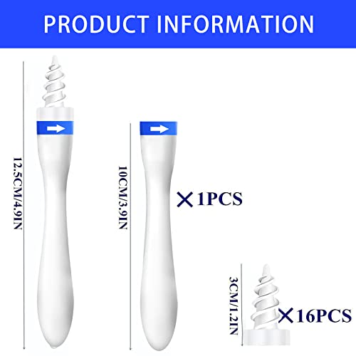 Q-Grips Ear Wax Removal, Ear Cleaner, Ear Wax Remover Kit, Silicone Soft Spir...