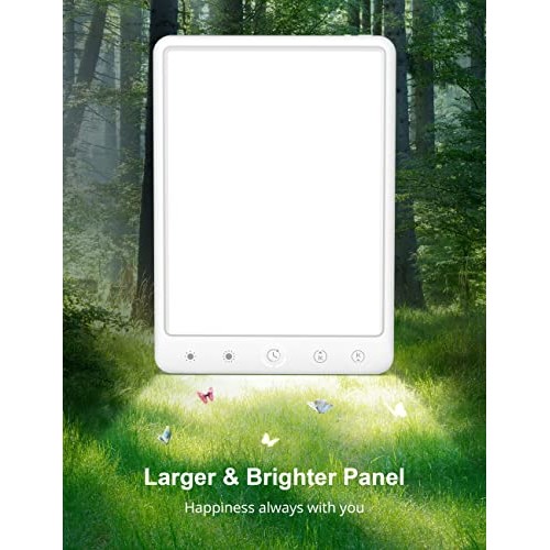 Light Therapy Lamp, 10000 Lux Bright 2700-6500K Cool & Warm Light, Portable 1...