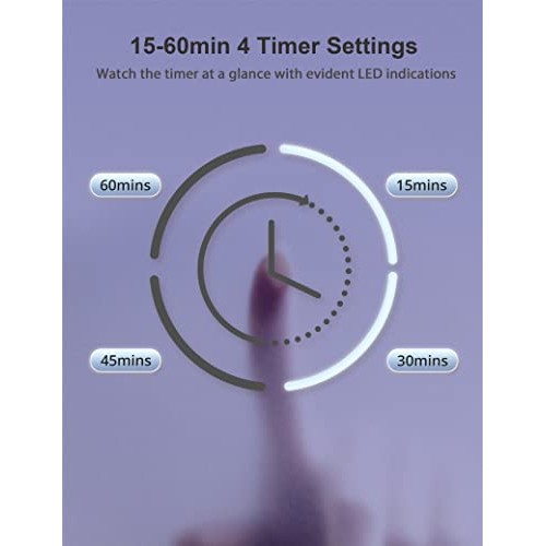 Light Therapy Lamp, 10000 Lux Bright 2700-6500K Cool & Warm Light, Portable 1...