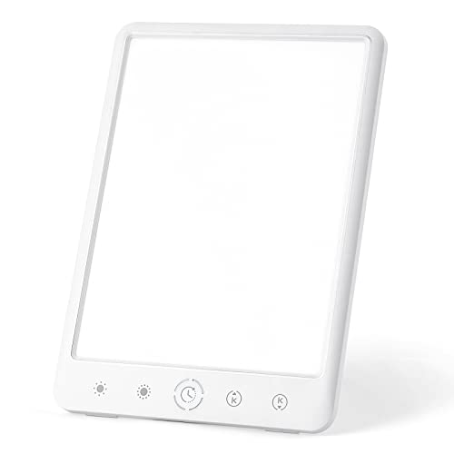 Light Therapy Lamp, 10000 Lux Bright 2700-6500K Cool & Warm Light, Portable 1...
