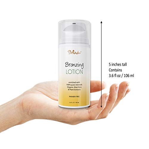 Deluvia Body Shimmer Wash Off Bronzing Lotion, After Sun Lotion, Leg Makeup, ...