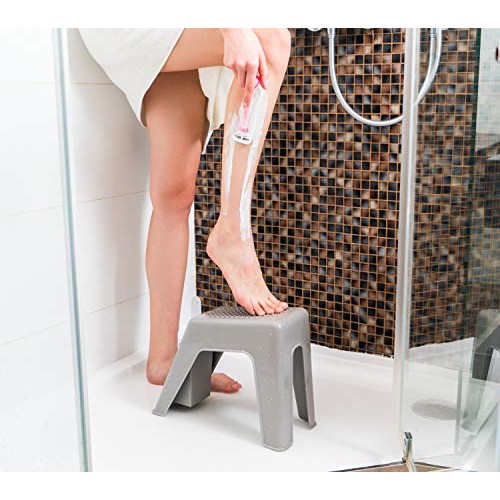 Demi's Home Shower Foot Rest - Pedicure Foot Rest - Grey - (Supplies Not Incl...