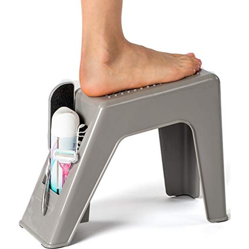 Demi's Home Shower Foot Rest - Pedicure Foot Rest - Grey - (Supplies Not Incl...