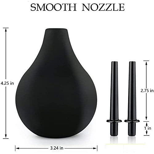 Enema Bulb, Anal Douche Enema Kit for Women & Men, BPA and Phthalates Free Re...