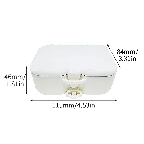 Denture Cup,Denture Case,Denture Travel Case with Mirror and Brush,Sturdy,Com...