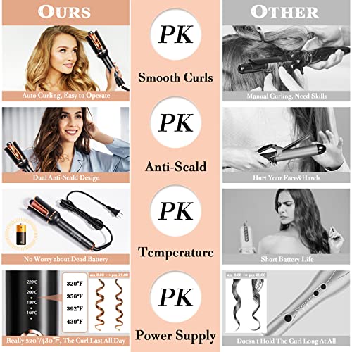 Automatic Curling Iron, Professional Automatic Hair Curler with 1" Curling Ir...