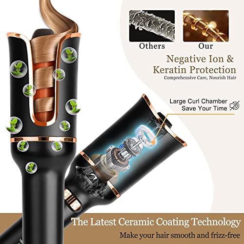 Automatic Curling Iron, Professional Automatic Hair Curler with 1" Curling Ir...