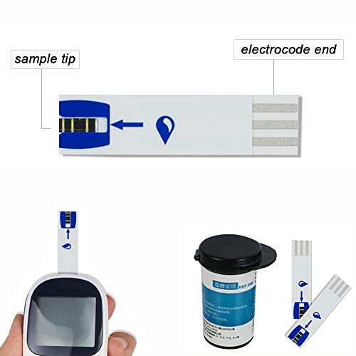 Diabetes Testing Kit Electronic Blood Glucose Meter Glucometer Digital Handhe...