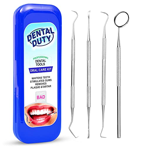 Professional Dental Hygiene Kit - Calculus & Plaque Remover Set - Stainless S...